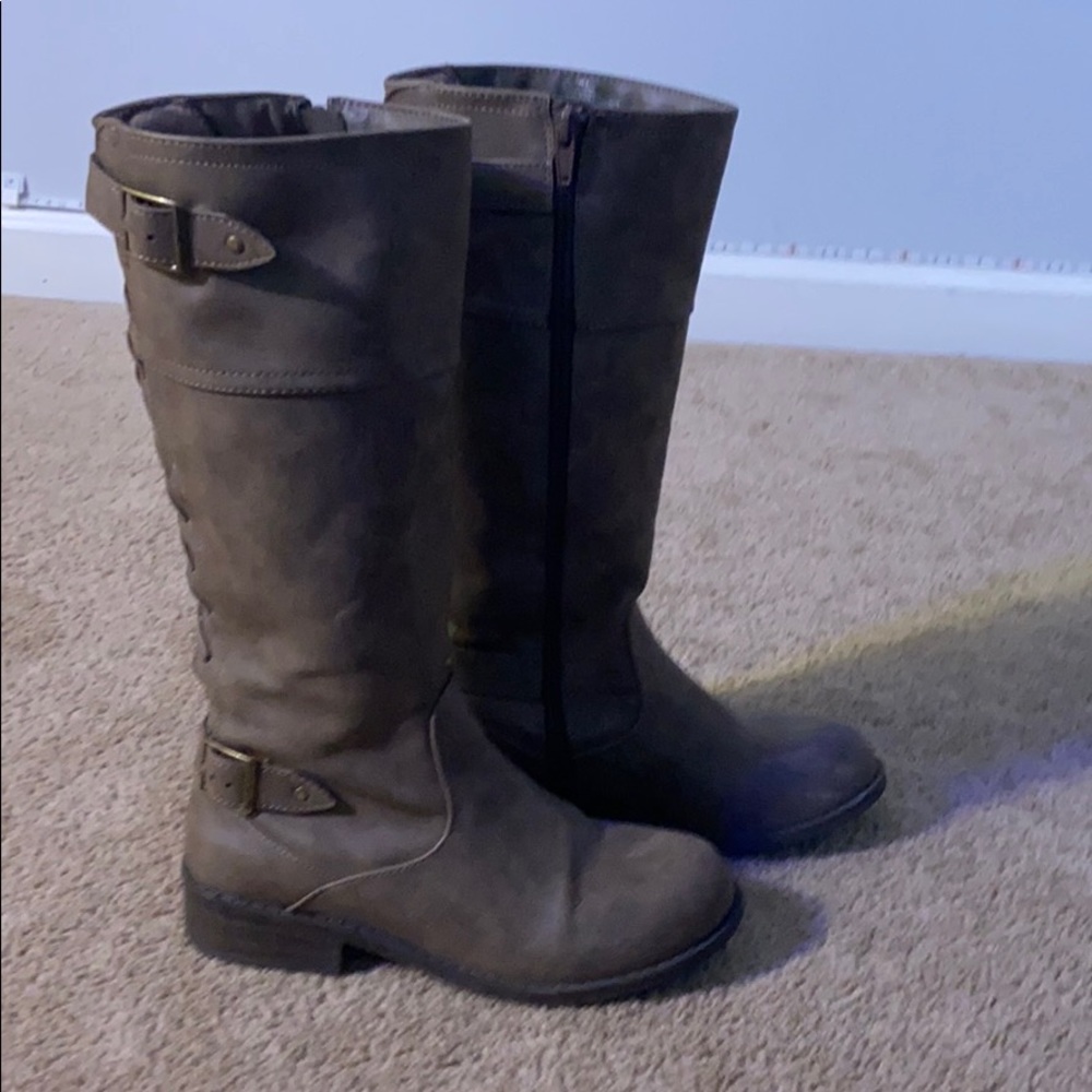 calf high boots